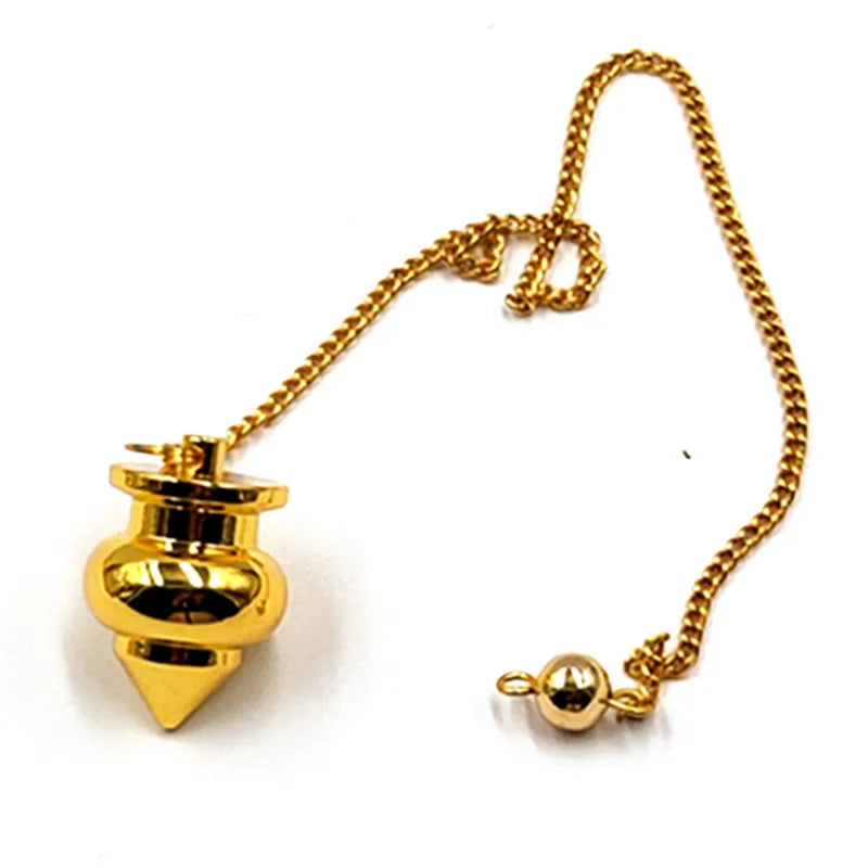 Egyptian Coil Copper Pendulum Healing Divining Scrying Point Ball