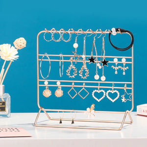 3 Tier Rose Jewelry Rack Holder Organizer Necklace Earring Display