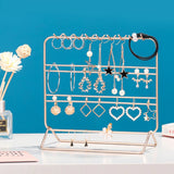 3 Tier Rose Jewelry Rack Holder Organizer Necklace Earring Display