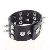 Spiked Studded Leather Men's Bracelet