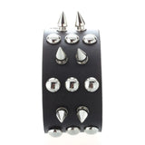 Spiked Studded Leather Men's Bracelet