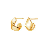 925 Silver Origami Stud Earrings Women Creative Fun Jewelry