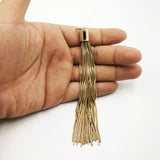 Metal Tassel Tasbih 3 Colors Tassel Earrings Bag Pendant Jewelry