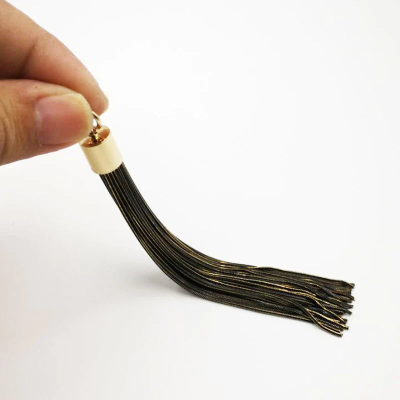 Metal Tassel Tasbih 3 Colors Tassel Earrings Bag Pendant Jewelry