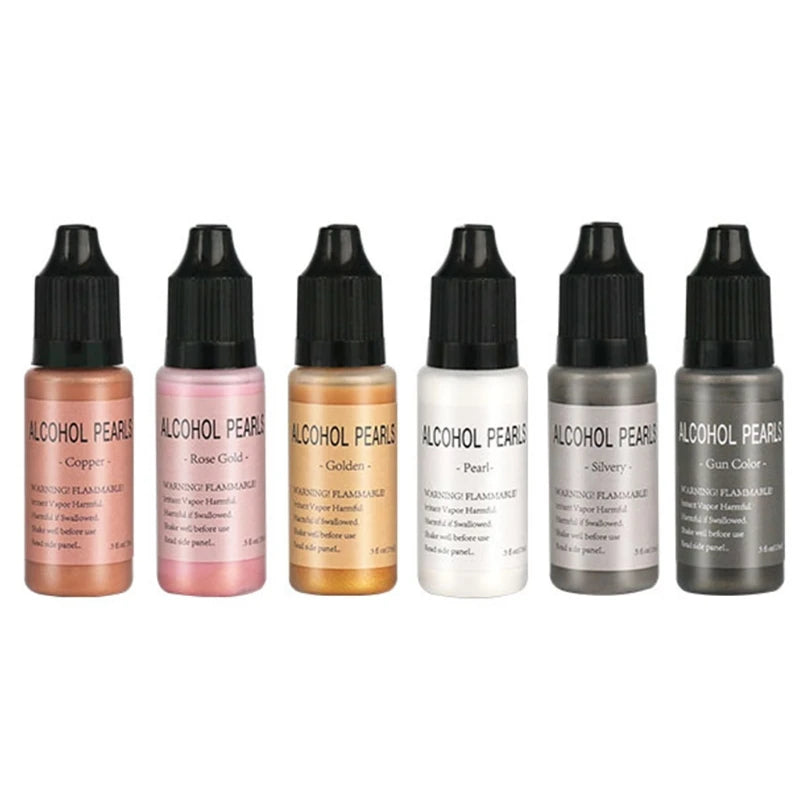 Metallic Alcohol Pigment Resin Dye Ink Concentrated Paint 15ml