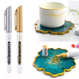 Metallic Silver Drawing Pen for Epoxy Resin Mold DIY Craft