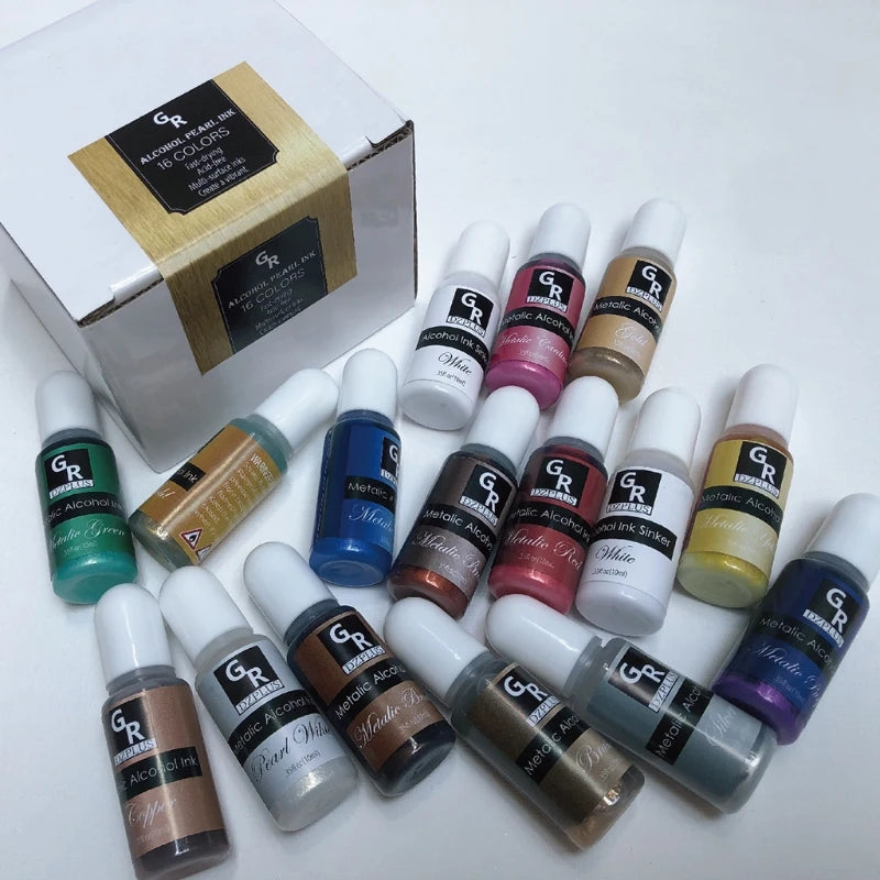 Metallic Resin Pigment Starry Sky Blooming Ink 3D Effect