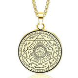 Metatron Cube Archangel Pendant Seal Of Solomon Talisman Necklace
