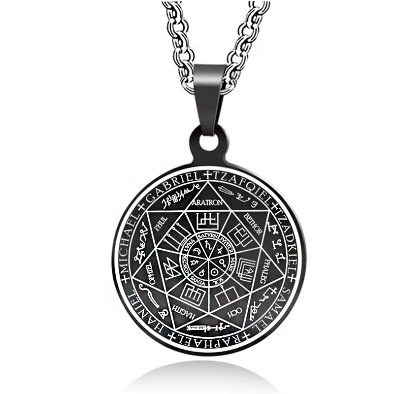 Metatron Cube Archangel Pendant Seal Of Solomon Talisman Necklace