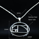 Metatron's Cube Stainless Steel Necklace