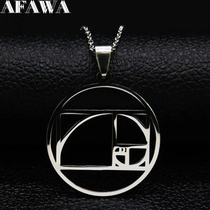 Metatron's Cube Stainless Steel Necklace