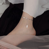 925 Silver Snake Chain Anklet for Women