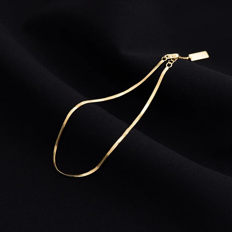 925 Silver Snake Chain Anklet for Women