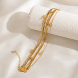 316L Stainless Steel Star Pendant Bracelet For Women Couple