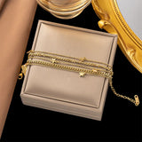 316L Stainless Steel Star Pendant Bracelet For Women Couple