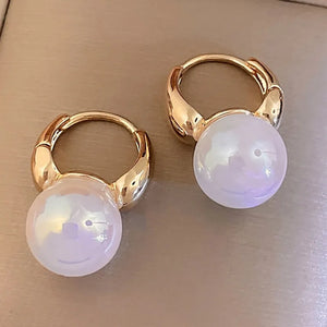 Mewanry Pearl Earrings Minimalist Wedding Bride Jewelry