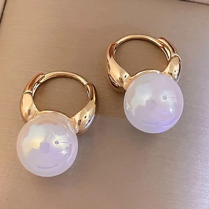 Mewanry Pearl Earrings Minimalist Wedding Bride Jewelry