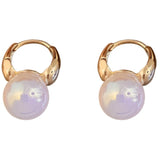 Mewanry Pearl Earrings Minimalist Wedding Bride Jewelry