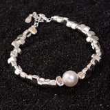 Mewanry Pearl Geometric Beaded Bracelet Birthday Jewelry