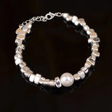 Mewanry Pearl Geometric Beaded Bracelet Birthday Jewelry