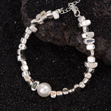 Mewanry Pearl Geometric Beaded Bracelet Birthday Jewelry