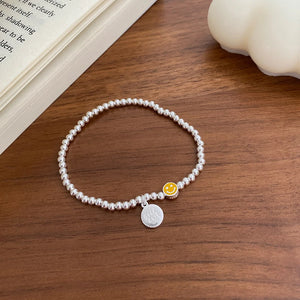Mewanry Rainbow Smiley Bracelet for Women