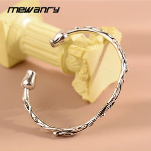 Mewanry Rose Flower Bracelet for Women Opening Vintage Temperament Jewelry
