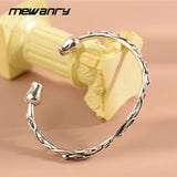 Mewanry Rose Flower Bracelet for Women Opening Vintage Temperament Jewelry