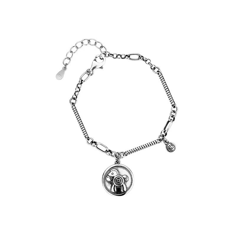 Mewanry Silver Animal Good Luck Bracelet For Women Girls