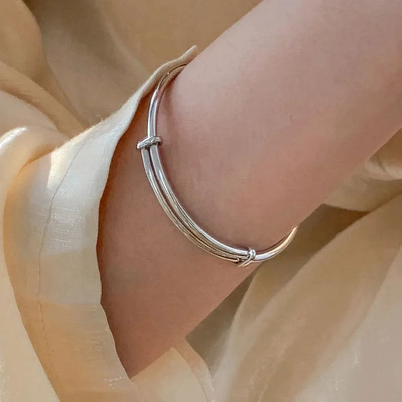 Mewanry Silver Couples Bracelet Vintage Party Jewelry