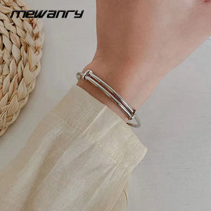 Mewanry Silver Couples Bracelet Vintage Party Jewelry