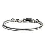 Mewanry Silver Lock Knot Bracelet for Women Vintage INS Personality