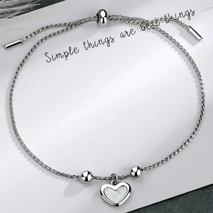 Mewanry Silver Shell Bracelet For Women Girls