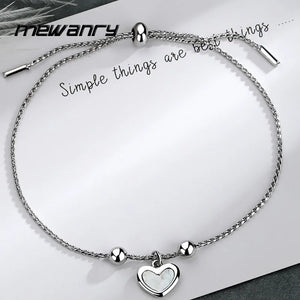 Mewanry Silver Shell Bracelet For Women Girls