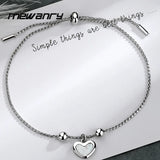 Mewanry Silver Shell Bracelet For Women Girls