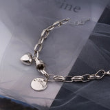 Mewanry Silver Smile Love Heart Couples Bracelet Party Jewelry