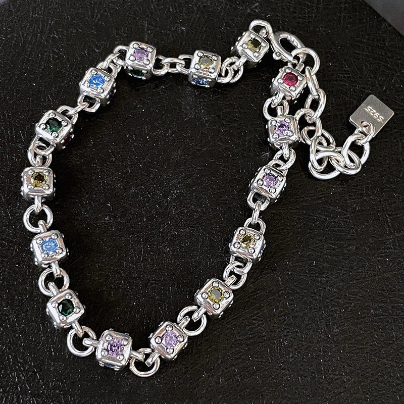 Sparkling Zircon Bracelet Charm Vintage Party Jewelry