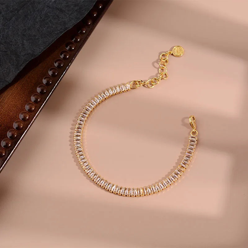 Mewanry Zircon Bracelet Necklace for Women