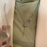 Mewanry Star Heart Pendant Silver Necklace for Women Thai Silver Jewelry