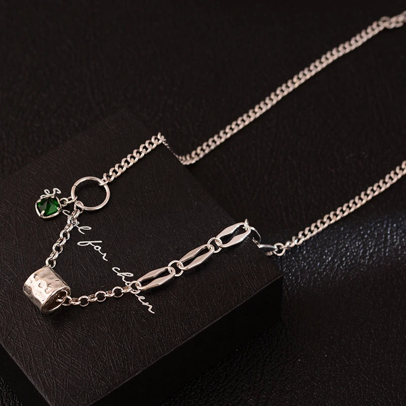 Mewanry Vintage Punk Sweater Necklace for Women