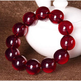 Mexican Blood Amber Elastic Bead Bracelet Men Women Healing Jewelry