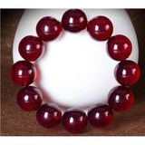 Mexican Blood Amber Elastic Bead Bracelet Men Women Healing Jewelry