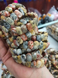 Mexican Crazy Lace Agate Bangle Bracelet
