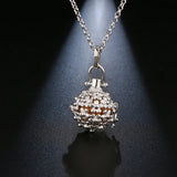 Mexico Popcorn Flower Necklace Aromatherapy Pendant