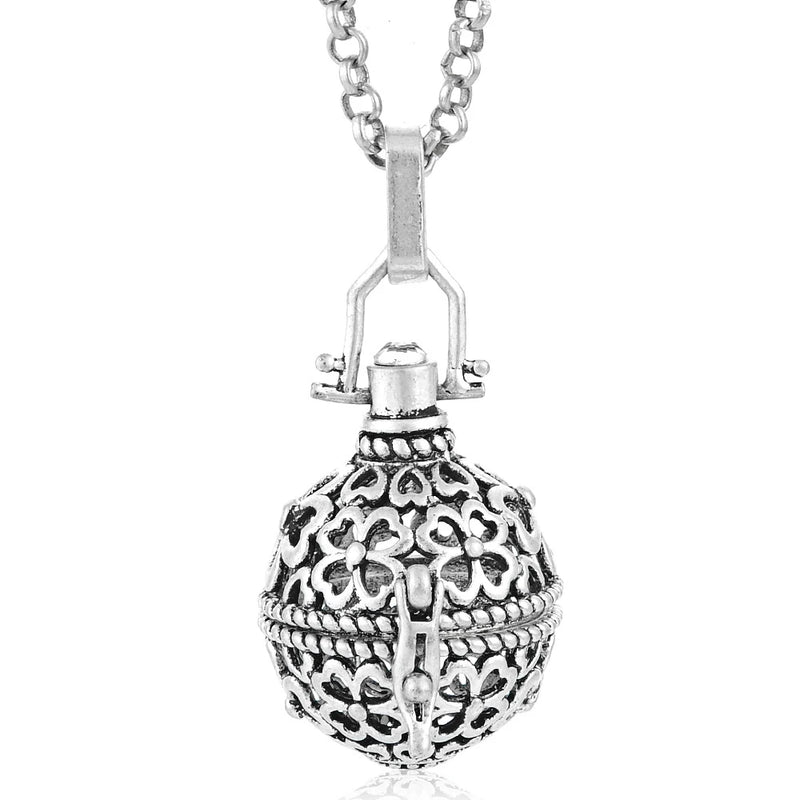 Mexico Vintage Chime Music Ball Caller Necklace for Pregnant Women