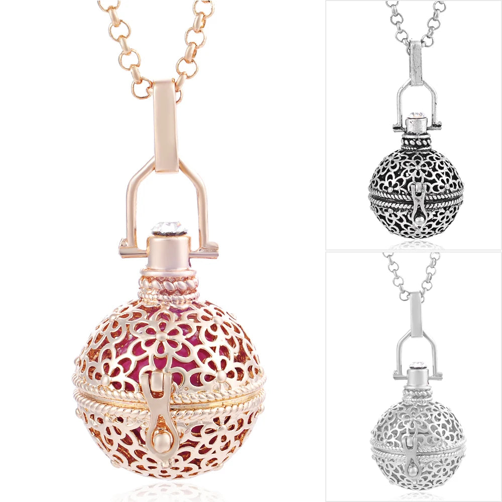 Mexico Vintage Chime Music Ball Caller Necklace for Pregnant Women