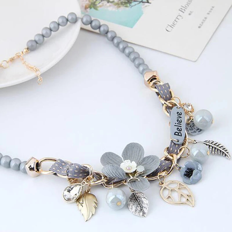 Vintage Resin Beads Candy Choker Necklaces for Women