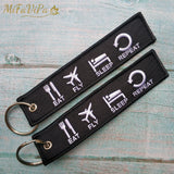 EAT FLY SLEEP REPEAT Keychain Aviation Key Chain Men Gift Flight Crew
