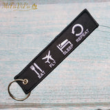 EAT FLY SLEEP REPEAT Keychain Aviation Key Chain Men Gift Flight Crew