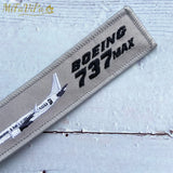 Boeing 737 Keychain Phone Strap Grey Aviation Key Chains for Men